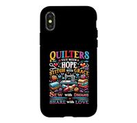 Quilters à Courtepointe coupés au Point Hope avec Grace Sew Share Coque pour iPhone X/XS