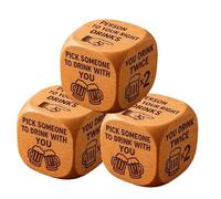 Quilter's Dice, dés à 6 Faces en Bois pour Prendre des décisions en matière de Quilting, activités interactives Amusantes pour Les Amis, la Famille, Les Couples, la Maison,(3 pièces) A