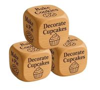 Quilter's Dice, dés à 6 Faces en Bois pour Prendre des décisions en matière de Quilting, activités interactives Amusantes pour Les Amis, la Famille, Les Couples, la Maison,(3 pièces) C