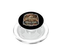 Quilting is My Quiet Time Chat Patchwork PopSockets PopGrip pour MagSafe