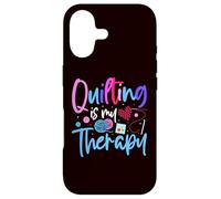 Quilting is My Therapy Funny Quilting Women Girls Quilter Coque pour iPhone 17