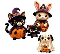 Quilting Kit - Halloween DIY Set | Felt Character Hand Sewing