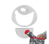 Quilting Rulers And Templates-Transparent Acrylic Sewing Pattern, Heat Resistant Ironing Tool, Chicken Shaped Potholder Guide, DIY Kitchen Fabric Craft, Precision Cutting Stencil | For Quilters