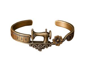 Quilting Sewing Bracelet - Adjustable Floral Wristband - Vintage Style Craft Tool Holder For Quilters, Handy Accessory Wrist Support Band | Ideal Home Room Travel Casual Use Holiday Gift Party Work