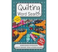 Quilting Word Search Puzzle Book: Word searches with easy-to-read print about Quilting, Patchwork, Sewing, and More. 6x9 inches, 110 pages. 50+ ... for Vacations, Holidays and Relaxation Times.
