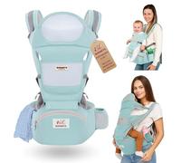 QUIMETS | Sac à dos porte-bébé 6 en 1 | léger, confortable et respirant | Maille SoftFlex + mousseline offerte | Ajustement total pour bébé et parents | De 0 à 36 mois | Utilisation avec ou sans siège