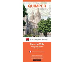 Quimper, Finistère - Plan de ville | Blay Foldex
