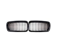 QUIMS Grille De Calandre De Capot De Pare-Chocs Avant pour B&MW E38 Série 7 728 730 735 740 1995-2001 (Noir Brillant) Grille Grill Couvercle