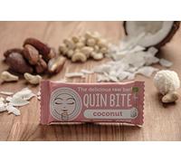 QUIN BITE Noix de Coco - Barre aux fruits et noix - 12 bars (12x30g); QUIN BITE - The delicious raw bar!