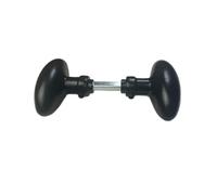 Quincadeco Bouton Double Ovale Aluminium noir