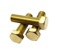 Quincaillerie, boulons, boulons hexagonaux en laiton à filetage fin, vis à tête hexagonale M8 M10 M12 M14 M16(M8 x 1.25 x 30 mm 5pcs)