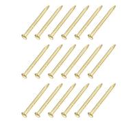 Quincaillerie clous en acier, petits clous, quincaillerie en laiton - pour le travail du bois domestique, ton laiton (ton laiton, 1,5 x 20 mm)