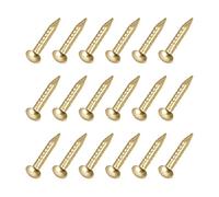 Quincaillerie clous en acier, petits clous, quincaillerie en laiton - pour le travail du bois domestique, ton laiton (1,5 x 12 mm)