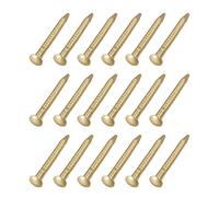 Quincaillerie clous en acier, petits clous, quincaillerie en laiton - pour le travail du bois domestique, ton laiton (1,2 x 12 mm)