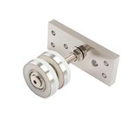 Quincaillerie de porte pliante, roue de levage universelle, accessoire de poulie de porte en bois(Withstand 100KG)
