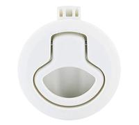 Quincaillerie et Charnières de L'armoire de Navigation, Loquet de Trappe à Chasse D'eau en Plastique Blanc | Accessoires Résnt à la Corrosion pour le Pont de Bateau Marin