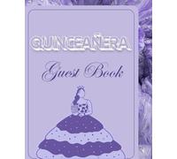 Quinceañera Guest Book Lavender Purple 15th Birthday Party for Guests to Sign In & Leave Well Wishes