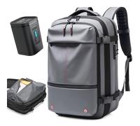Quincry - Vacpack - Sac à dos extensible avec système de compression sous vide pour voyage, sac à dos gonflable de 50 litres, Large, Tendance
