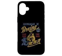 Quinhagak Hi Retro Boxe MMA USA Vintage Distressed Design Coque pour iPhone 16 Plus