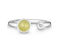 QUINN - Bague - Argent - Diamant - Quartz Lemon - Wess. (H) - Largeur 56 - 21191648