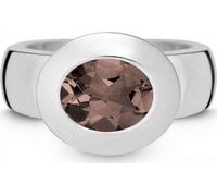 QUINN - Bague - Dames - Argent 925 - Pierre précieuse - Quartz fumé - Largeur 56 - 21002632