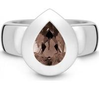 QUINN - Bague - Dames - Argent 925 - Pierre précieuse - Quartz fumé - Largeur 56 - 21004632
