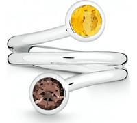 QUINN - Bague - Femmes - Colors - Argent 925 - Pierre précieuse - Quartz fumé - Largeur 54 - 21079532