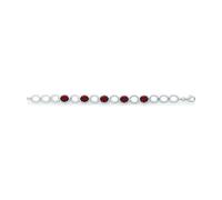 Quinn - Bracelet en argent avec grenats - 028800963