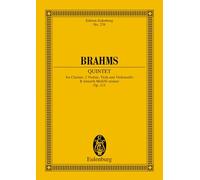 Quintet Si mineur: op. 115. clarinet and string quartet. Partition d'étude.