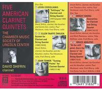 Quintettes Avec Clarinette De Corigliano, Zwillich, Sheng, Tower Et Adolphe