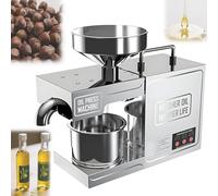 QuinteZhenTially Presse Huile Chaude Froide Extracteur,Commercial Presse Huile Automatique Acier Inoxydable,Pressage Dhuile Nettoyage Facile,pour Périlla,Colza,Graines Thé,Cerneaux Noix,Amandes