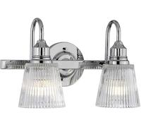 Quintiesse Addison applique murale 2x3 W chrome-transparent QN-ADDISON2-BATH