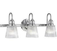 Quintiesse Addison applique murale 3x3 W chrome-transparent QN-ADDISON3-BATH