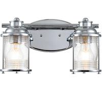 Quintiesse Ashland Bay applique murale 2x60 W chrome QN-ASHLANDBAY2-PC-BATH