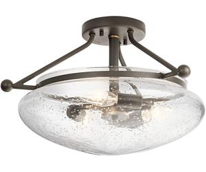 Quintiesse Belle plafonnier 3x40 W marron QN-BELLE-SF-OZ