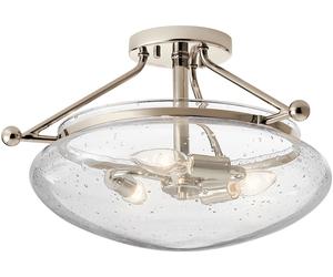 Quintiesse Belle plafonnier 3x40 W nickel QN-BELLE-SF-PN