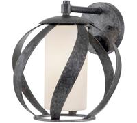 Quintiesse Blacksmith applique murale 1x60 W noir-opale QN-BLACKSMITH1-OBK