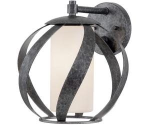Quintiesse Blacksmith applique murale 1x60 W noir-opale QN-BLACKSMITH1-OBK