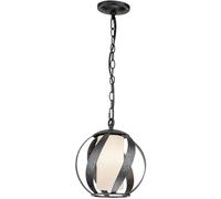 Quintiesse Blacksmith lampe suspendue 1x40 W noir-opale QN-BLACKSMITH-P-OBK