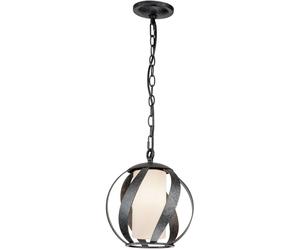 Quintiesse Blacksmith lampe suspendue 1x40 W noir-opale QN-BLACKSMITH-P-OBK