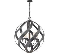 Quintiesse Blacksmith lampe suspendue 5x40 W noir-opale QN-BLACKSMITH-5P-OBK