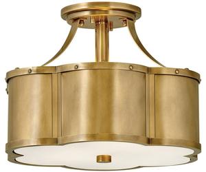 Quintiesse Chance plafonnier 2x60 W laiton QN-CHANCE-SF-S-HB