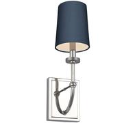 Quintiesse Felixstowe applique murale 1x3 W chrome-bleu QN-FELIXSTOWE1-B