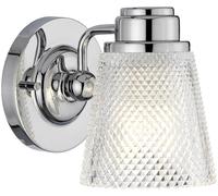 Quintiesse Hudson applique murale 1x3 W chrome-transparent QN-HUDSON1-BATH