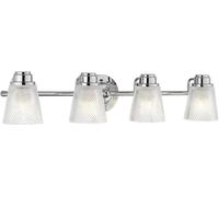 Quintiesse Hudson applique murale 4x3 W chrome-transparent QN-HUDSON4-BATH