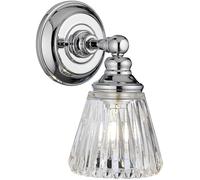 Quintiesse Keynes applique murale 1x3 W chrome-transparent QN-KEYNES1-BATH