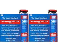 Quinton Hazell QH8 Graisse Blanche PTFE 600 ML - Résiste à l’Eau, -20°C à 110°C, Anti-Corrosion (Lot de 2)