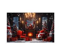 QUINTRA Tapis de sol de Noël de dessin animé, jour de Noël, paillasson décoratif, paillasson d'entrée, durable et antidérapant Grands tapis pour chambre à coucher (A, A)
