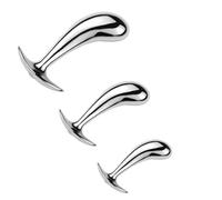 Quintrost Plug Anal en Métal 3 Pièces Plugs Anals Anus Masturbateur SM, Sex Toy Butt Plug Bouchons, Jouets Sexuels de Anale Masturbation pour Couples Femmes Hommes