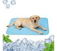 Quintrost Tapis Rafraîchissant pour Chiens et Chats, Auto-refroidissant Tapis de Refroidissement en soie glacée Respirant Non Toxique, Durable Ice Silk Pet Cooling Mats pour Animaux en été - 55*70CM